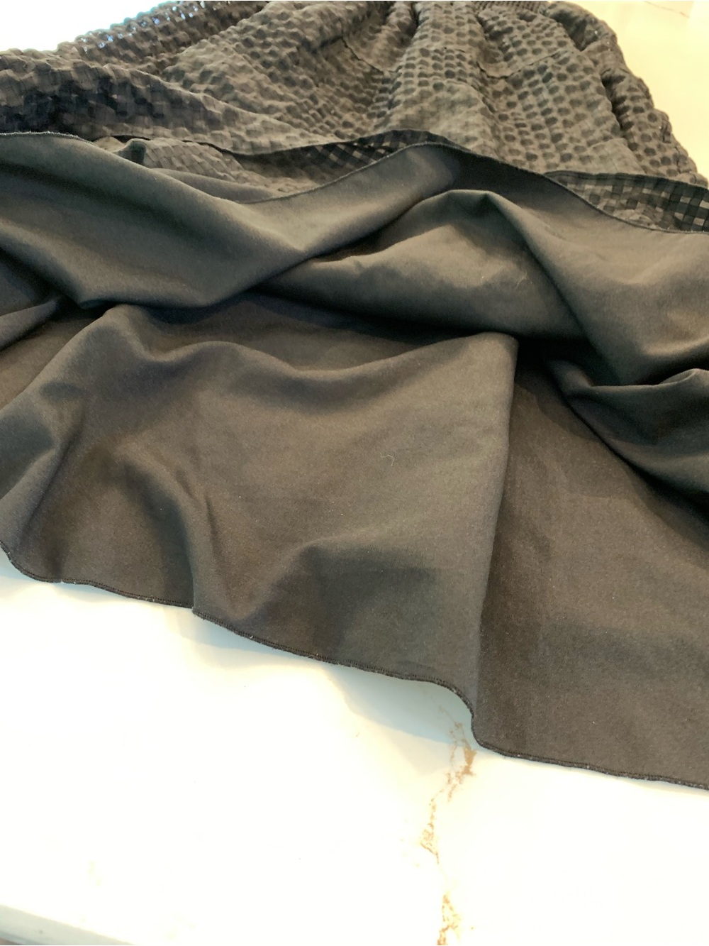 Black Midi Dress Stretch Bodice Square Neck Bowtie Back Woman’s Size 16 NEW - Picture 8 of 13